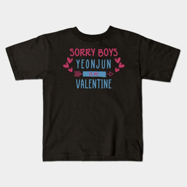 Sorry Boys Yeonjun Is My Valentine Kids T-Shirt by wennstore